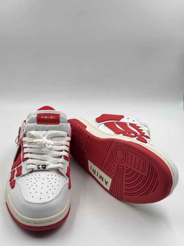 AMIRI SKEL TOP LOW WHITE/RED - Image 2