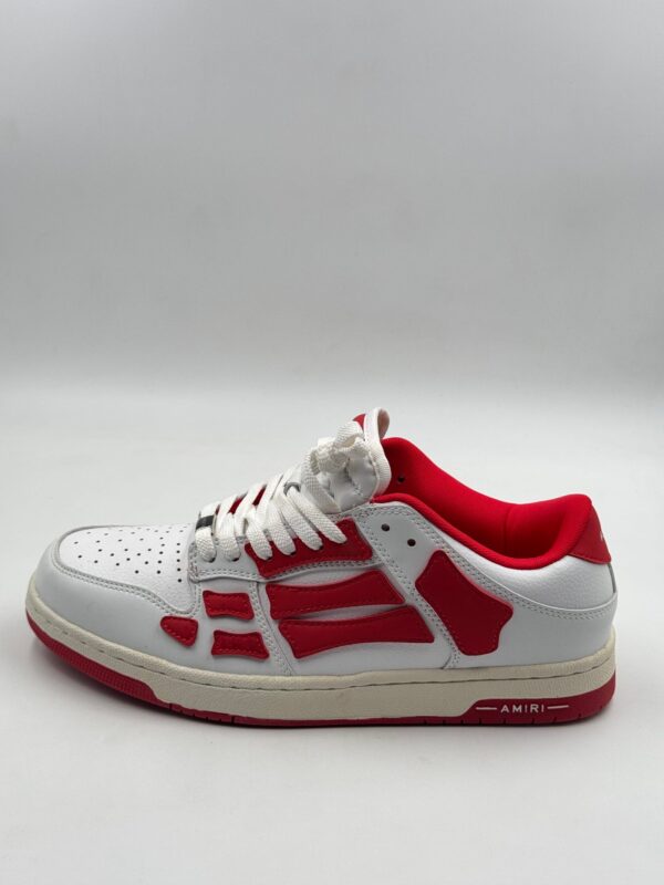 AMIRI SKEL TOP LOW WHITE/RED